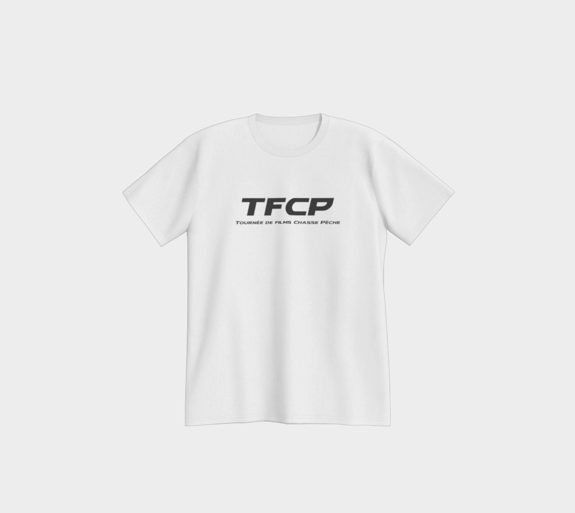 T-shirt - TFCP - Blanc - logo noir