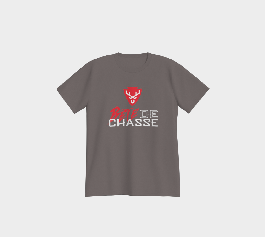 T-shirt - Bête de Chasse - Gris - logo V RB