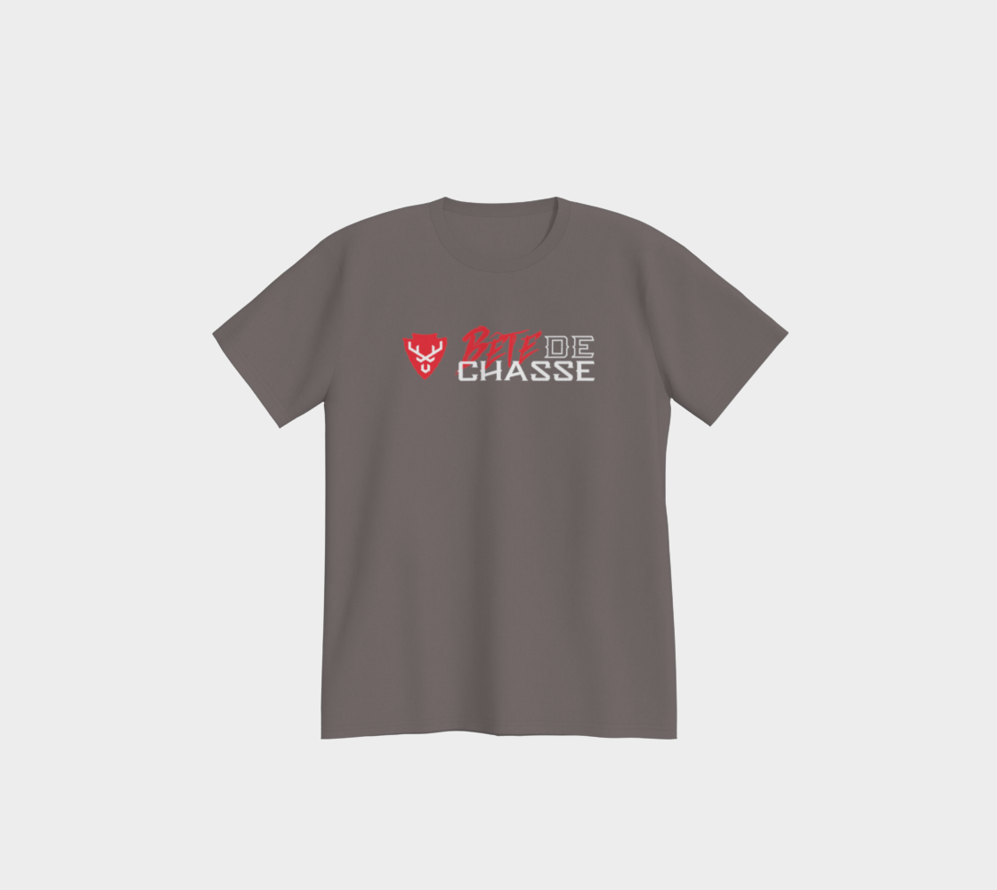 T-shirt - Bête de Chasse - Charcoal - logo RB