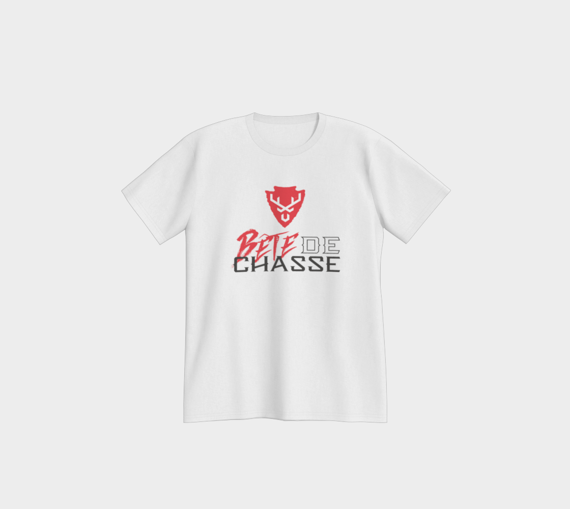 T-shirt - Bête de Chasse - Blanc - logo V RN