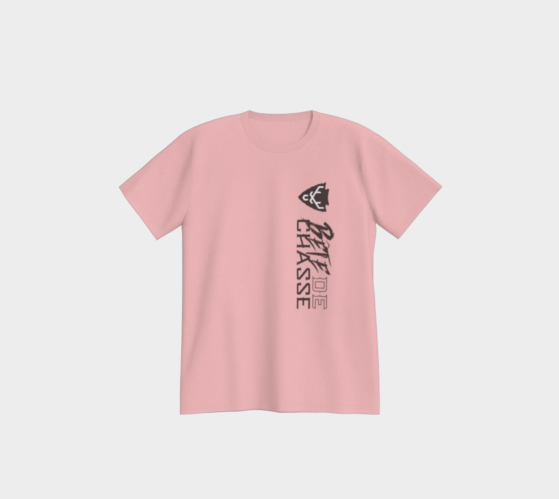 T-shirt - Bête de Chasse - Style 1 - Rose - Logo N