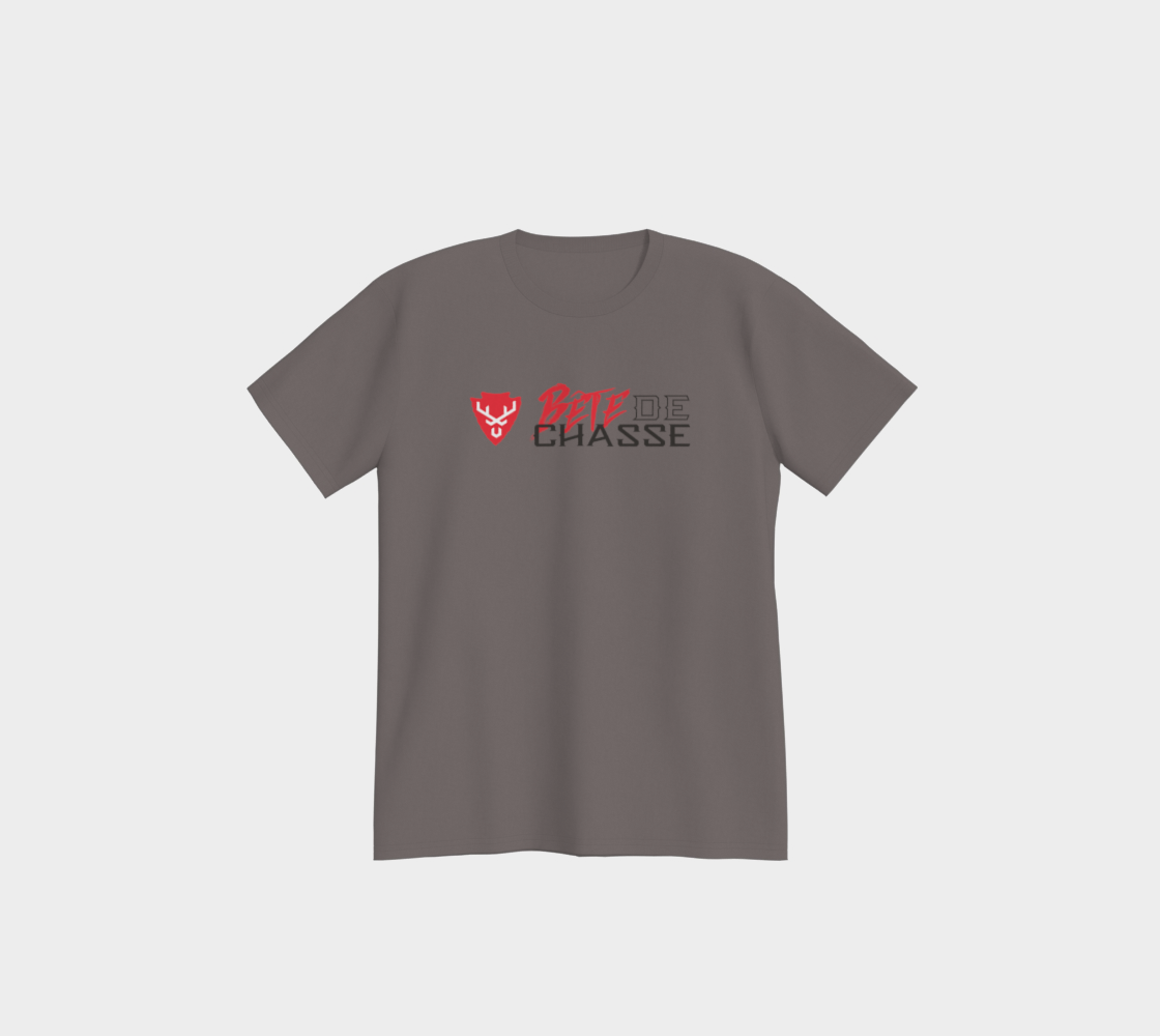 T-shirt - Bête de Chasse - Charcoal - logo RN