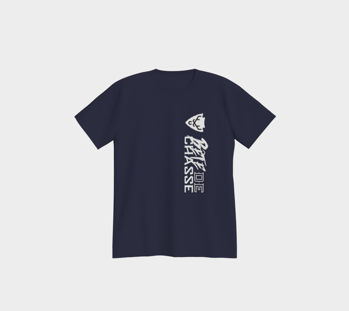 Tshirt - Bête de Chasse - Style1 - Bleu marin - logo blanc