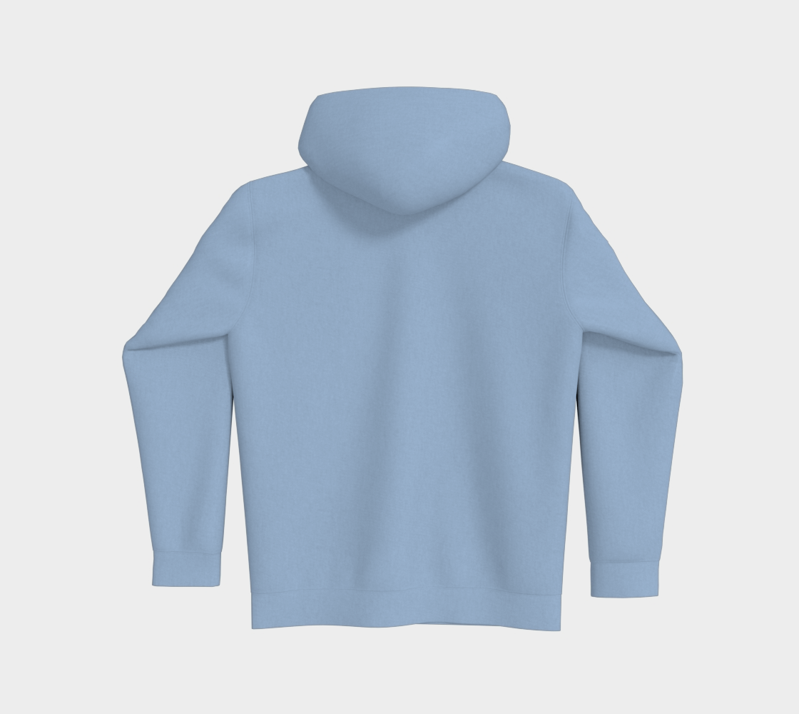Hoodies - Bête de Chasse - Bleu poudre - logo RB