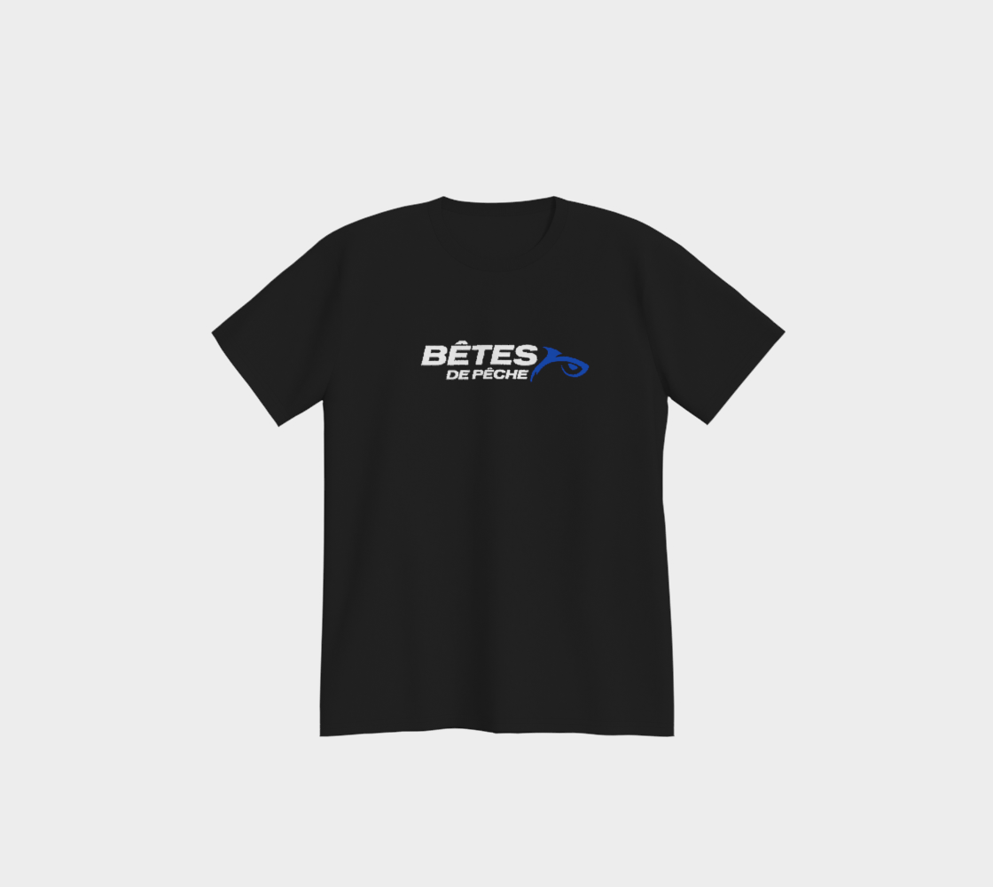 T-shirt - Bête de pêche noir