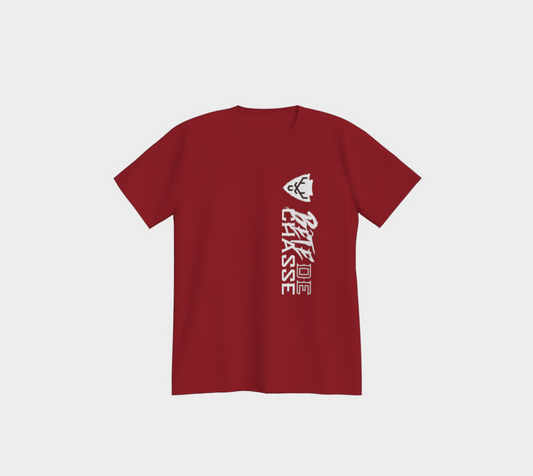T-shirt - Bête de Chasse - Style1 - Rouge - logo blanc