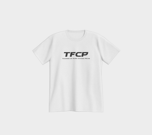T-shirt - TFCP - Blanc - logo noir