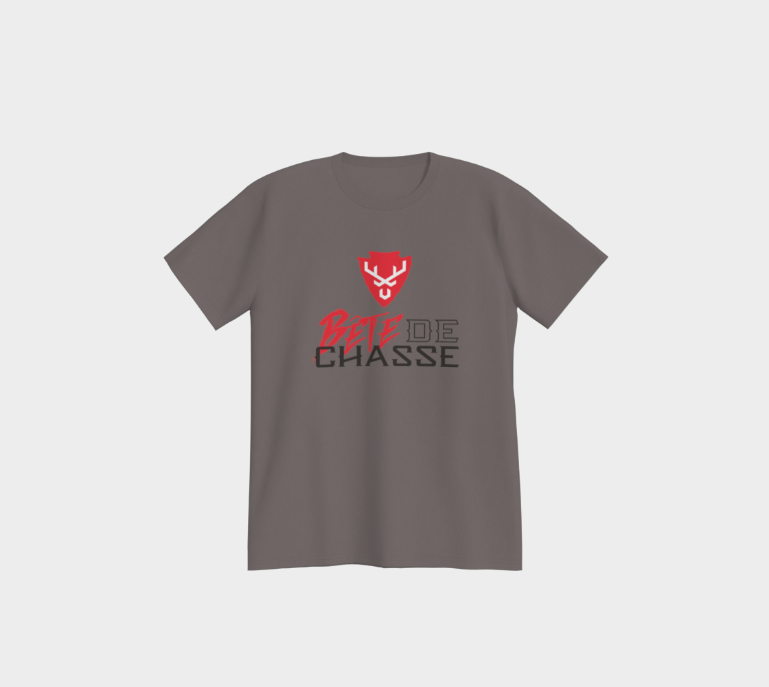 T-shirt - Bête de Chasse - Gris - logo V RN