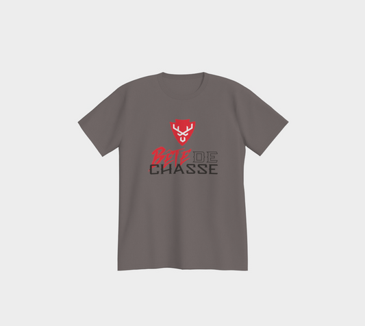 T-shirt - Bête de Chasse - Gris - logo V RN