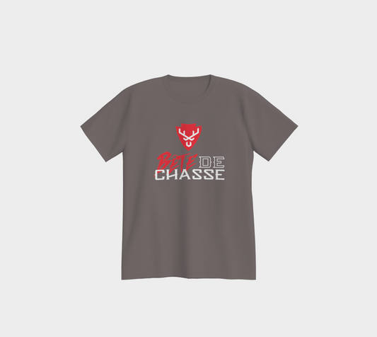 T-shirt - Bête de Chasse - Gris - logo V RB
