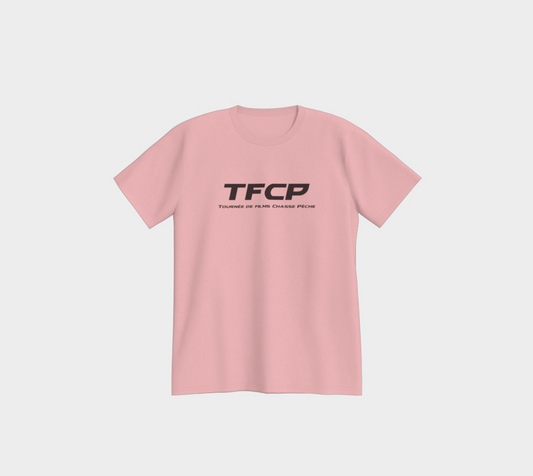 T-shirt - TFCP Rose - logo noir