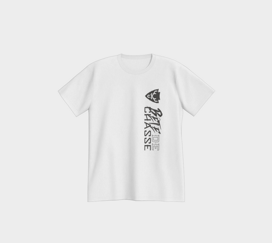 T-shirt - Bête de Chasse - Style1 - blanc - logo noir
