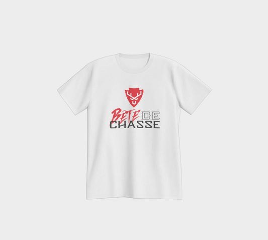T-shirt - Bête de Chasse - Blanc - logo V RN