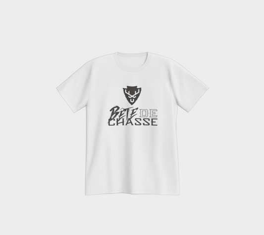 T-shirt - Bête de Chasse - blanc - logo h noir