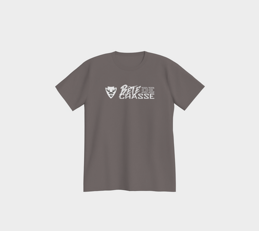 T-shirt - Bête de Chasse - Gris - logo blanc