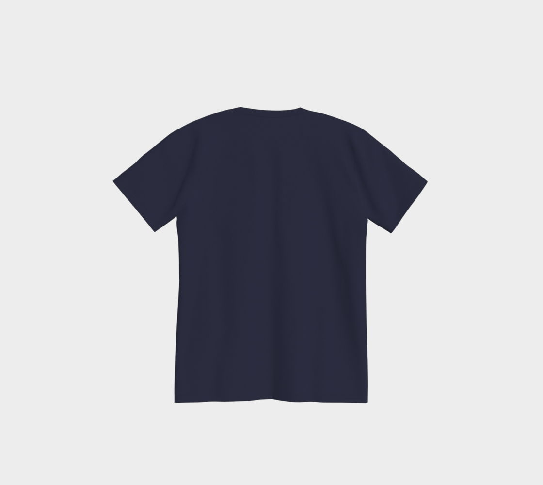 Tshirt - Bête de Chasse  - Style1 - Bleu marin - logo blanc