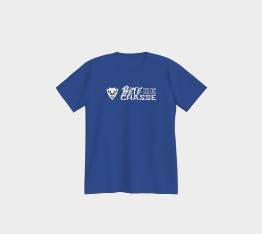 T-shirt - Bête de Chasse - bleu - logo blanc