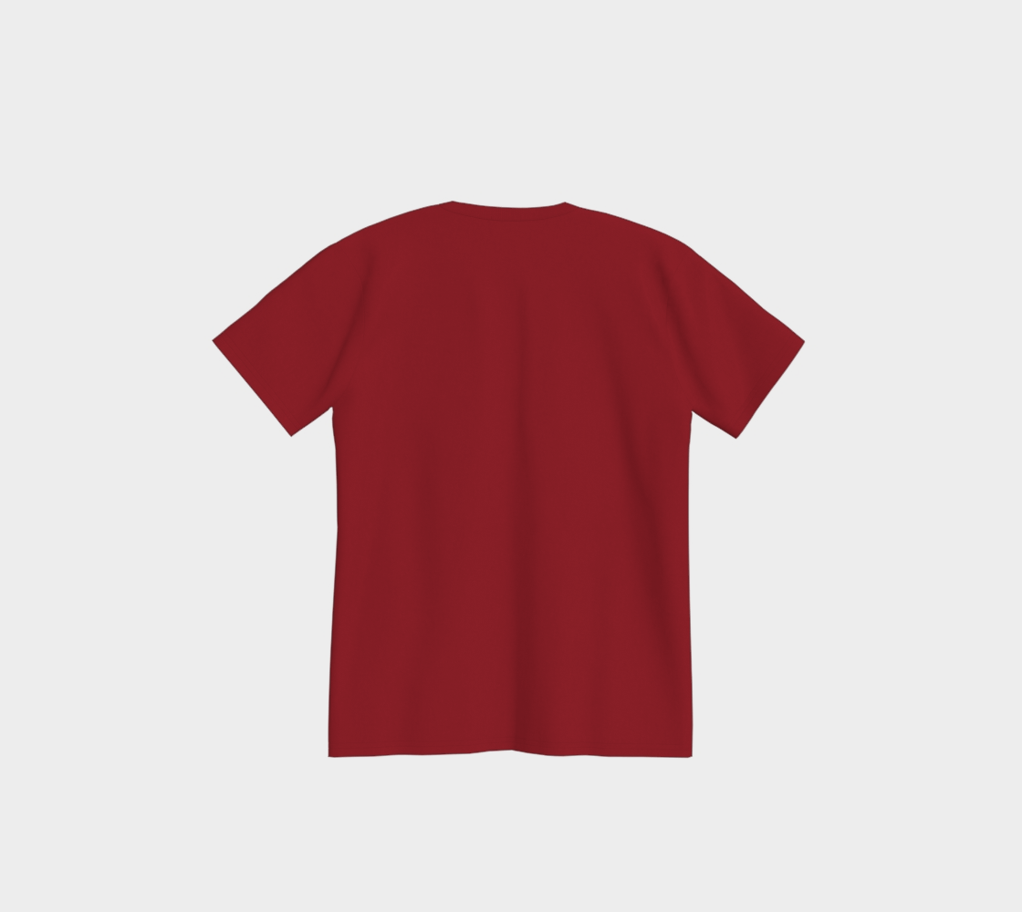 T-shirt - Bête de Chasse - Rouge canva  - logo blanc