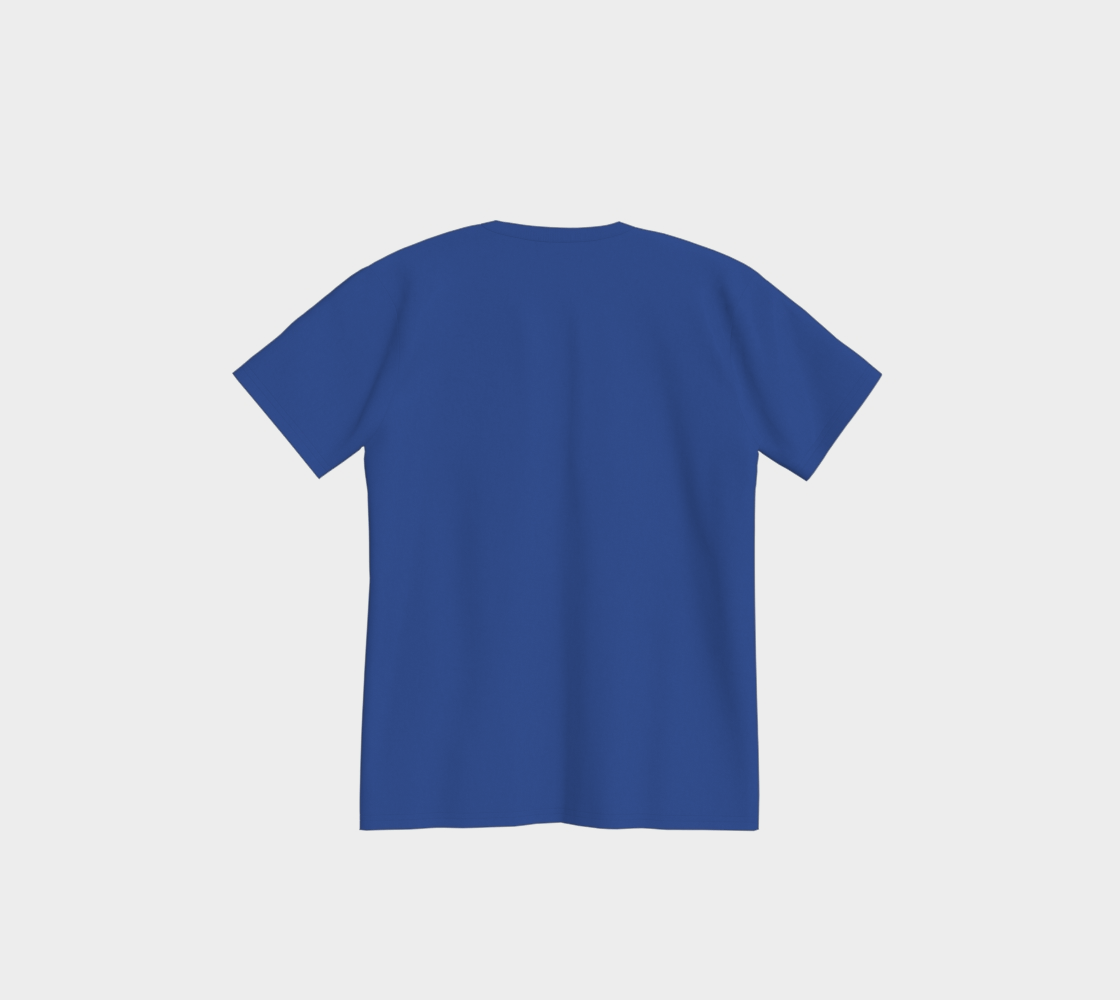 T-shirt - Bête de Chasse - Bleu  - logo V blanc